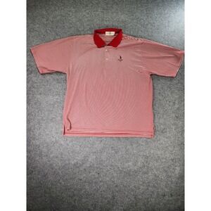 Fairway & Greene Polo Shirt Mens 2XL Red Striped‎ Muirfield 1744 Golf Club